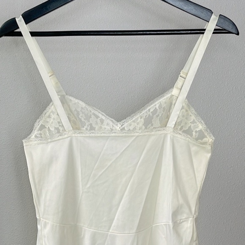 Vintage Sears The Doesn’t Slip Short Slip Dress 60s Nylon Anti-Cling Lingerie 32 - Picture 7 of 16
